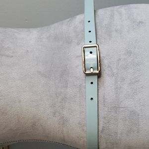 Patent aqua and gold belt m/l
